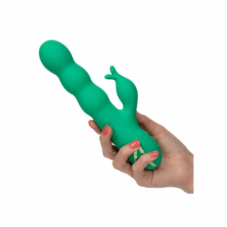 CalExotics Sonoma Satisfier Green Multi-Function Intimate Device Silicone