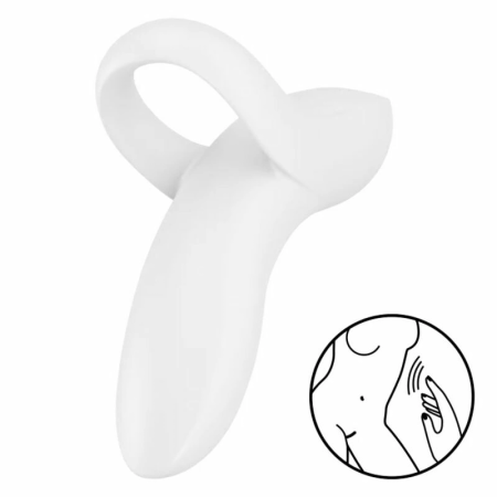 Satisfyer Bold Lover White - Versatile Finger-Operated Intimate Massager