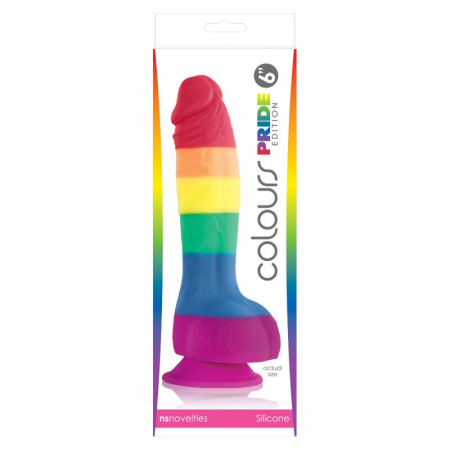 NS Novelties Pride Edition Rainbow Silicone Model 15 cm Suction Base