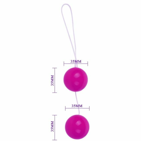 Baile Twins Lilac Unisex Kegel Exercise Balls TPR 2-Piece Set