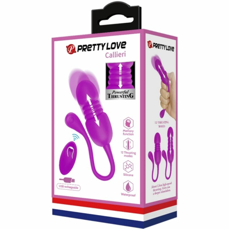 Pretty Love Callieri Wireless Vibrating Egg with 12 Modes, Purple