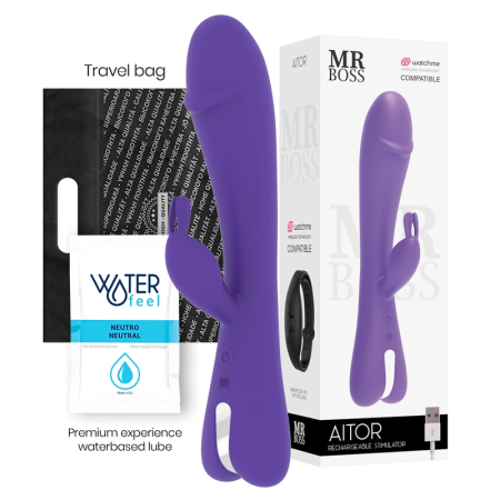 Mr Boss Aitor Rabbit Lilac Intimate Machine with Watchme Wireless Control