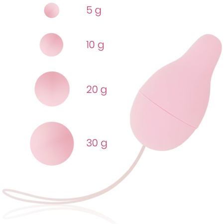 OHMAMA Pelvic Floor Trainer Kegel System - Adjustable Weighted Set, Pink