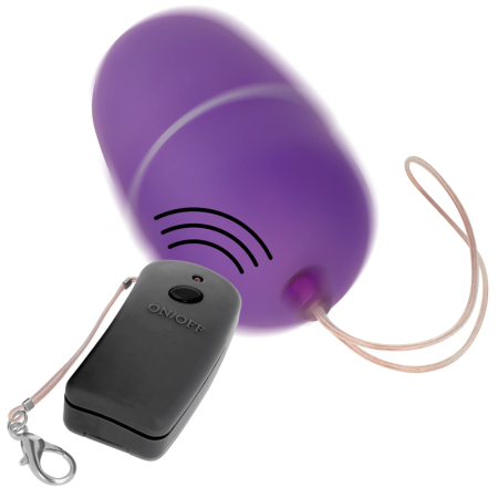 ONLINE Remote-Controlled Wireless Vibrating Device Purple 10 Modes ABS 6cm