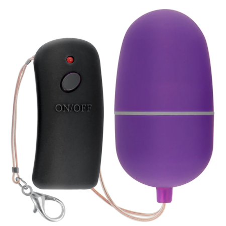 ONLINE Remote-Controlled Wireless Vibrating Device Purple 10 Modes ABS 6cm