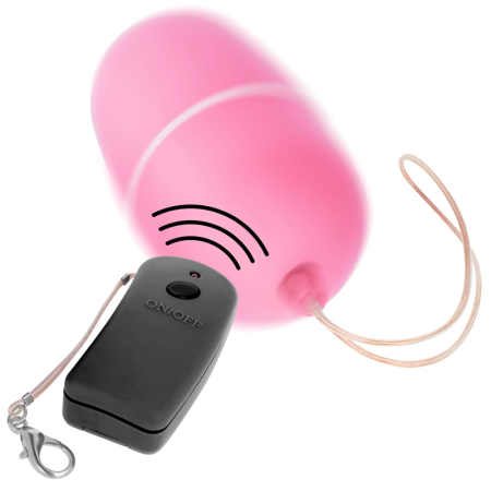 ONLINE Remote-Controlled Wireless Vibrating Egg Pink 10 Modes ABS 6cm