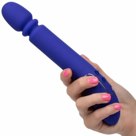 CalExotics Shameless Slim Thumper Blue - High-Performance Intimate Massager