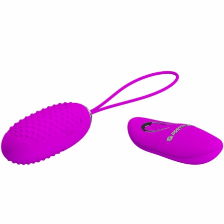 Pretty Love Joanna Wireless Vibrating Egg 12 Modes Silicone Pink