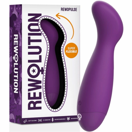 REWOLUTION REWOPULSE Flexible Silicone Model, 10 Modes, Lilac, 14cm