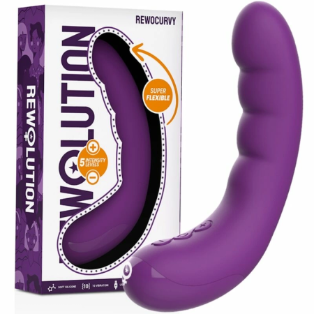 Rewolution RewoCurvy Flexible Rechargeable Vibrating System 17cm Pink