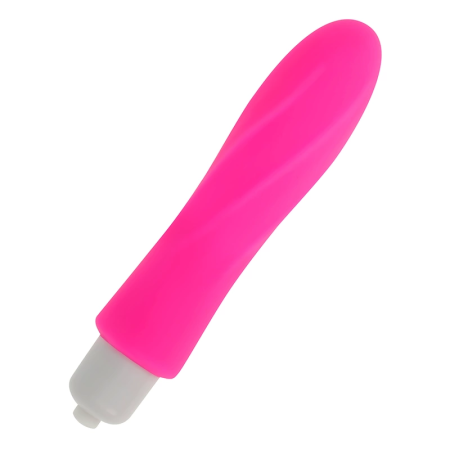 OHMAMA Silicone Vibrating Bullet 12cm Flexible Tip, Purple