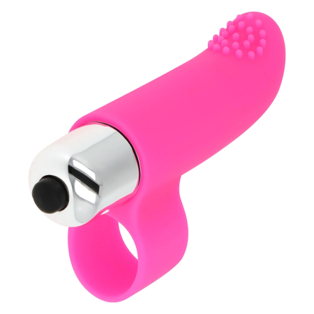 OHMAMA Textured Finger Vibrator 8 cm - Soft Silicone, Powerful Motor