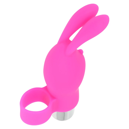 OHMAMA Finger Vibe Rabbit - Silicone, Waterproof, 9.8 cm, Pink