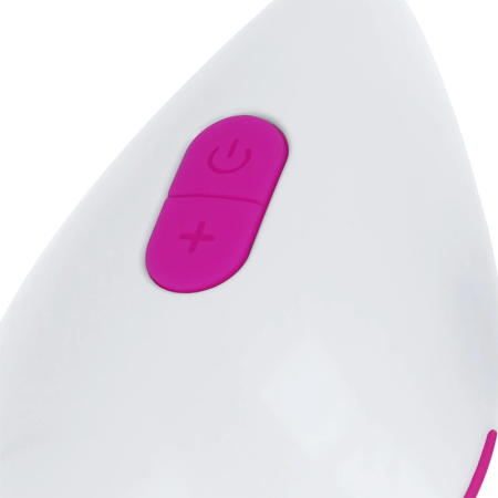 OHMAMA Textured Vibrating Egg 10 Modes Purple-White Compact Design
