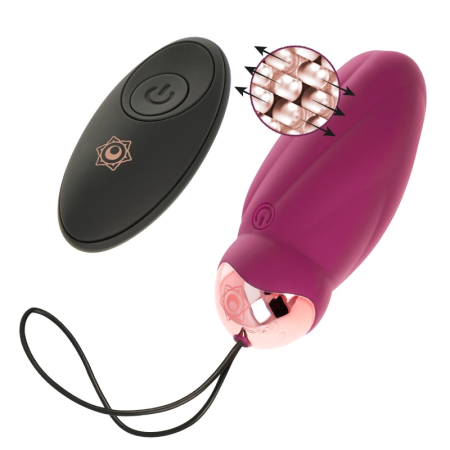 Rithual Sita Wireless Remote Bead Rotation & Vibration System, Pink, 6cm
