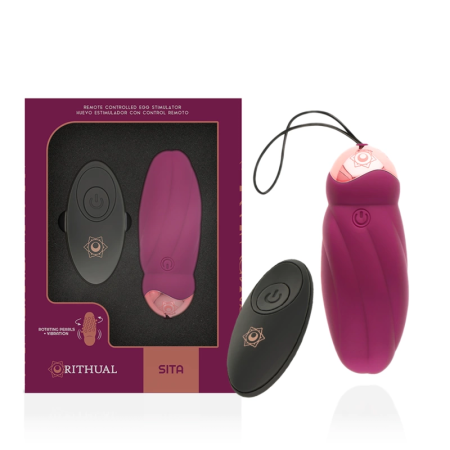 Rithual Sita Wireless Remote Bead Rotation & Vibration System, Pink, 6cm