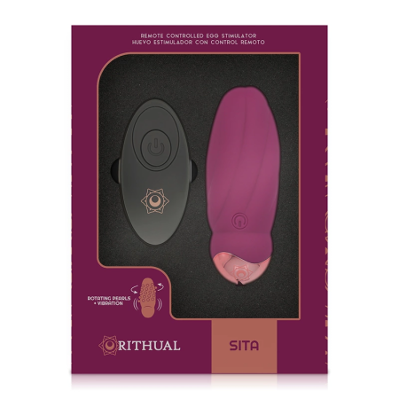 Rithual Sita Wireless Remote Bead Rotation & Vibration System, Pink, 6cm