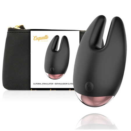 Coquette Chic Desire Black/Gold Clitoral Vibrating Device 10 Modes USB