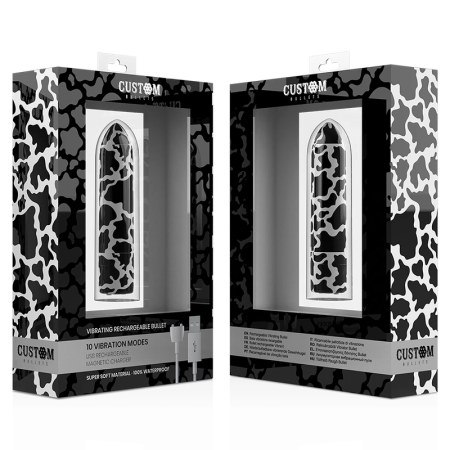 Custom Bullets Rechargeable Magnetic Mini Massager 10 Modes 6.25cm