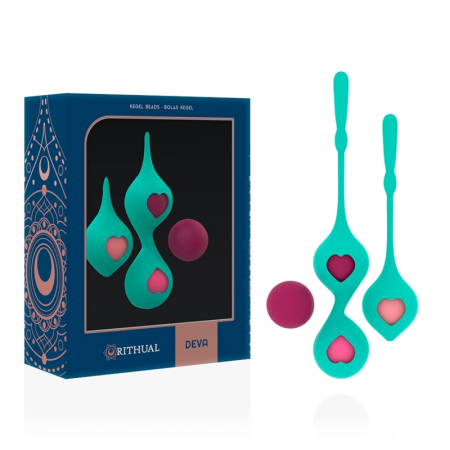 Rithual Deva Aqua Green Pelvic Floor Training Kit - 4 Weights, Silicone