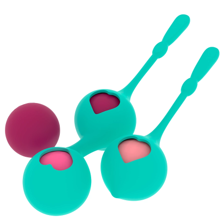 Rithual Deva Aqua Green Pelvic Floor Training Kit - 4 Weights, Silicone