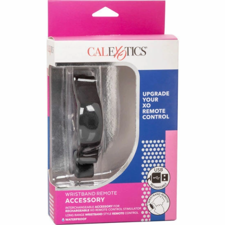 CalExotics Wristband Remote Accessory - Rechargeable, 12 Modes, Black
