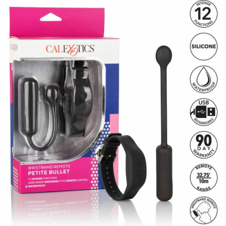 CalExotics Wristband Remote Petite Bullet - Compact Wireless Vibrating Device