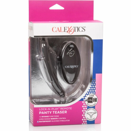 CalExotics XO Remote Lock N Play Wireless Panty Stimulator Silicone