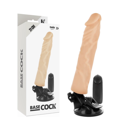 BASECOCK Remote-Controlled Anatomical Vibrating Model Flesh 21x4cm