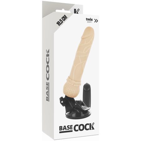 BASECOCK Vibrating Intimate Device Remote Control Flesh 19.5 cm x 4 cm