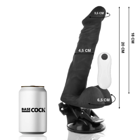 BASECOCK Articulable Model Intimate Device Black 20cm Remote Control