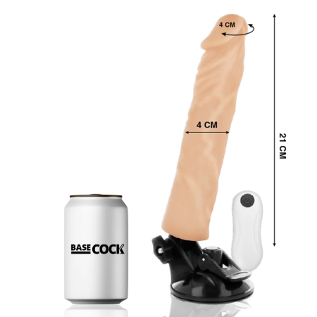 BASECOCK Vibrating Model Remote-Controlled Flexible Flesh 21x4cm