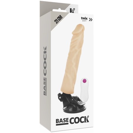 BASECOCK Vibrating Model Remote-Controlled Flexible Flesh 21x4cm
