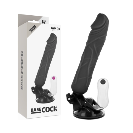 BASECOCK Remote Control Flexible Vibrating Model Black 20cm x 4cm