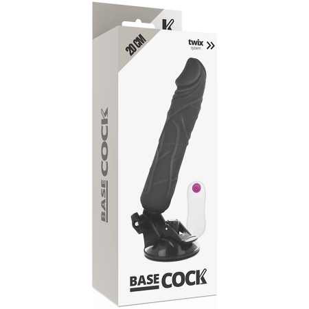 BASECOCK Remote Control Flexible Vibrating Model Black 20cm x 4cm