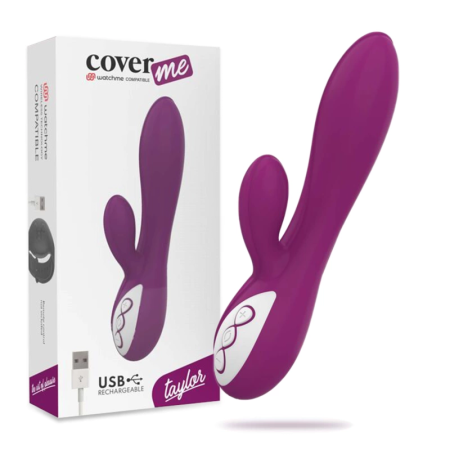 COVERME Taylor Dual Motor Intimate Device with WatchMe Wireless Control, Pink