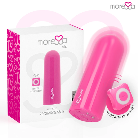 Moressa Nix Remote Control Vibrating Device Pink - Compact, Waterproof, 7 Modes