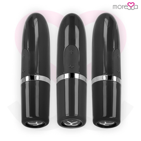 Moressa Ivy Compact Rechargeable Silicone Vibrator Black 90x22mm