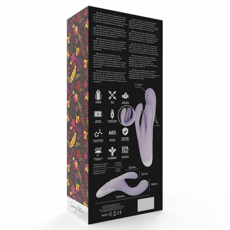 MIA Guell Ergonomic Dual Motor Intimate Massager, 10 Modes, Pink, 19.2 cm