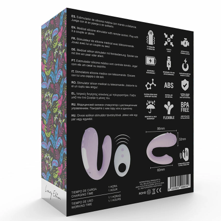 MIA Rin Remote Control Intimate Device for Couples, Waterproof, 8.6x3.2 cm