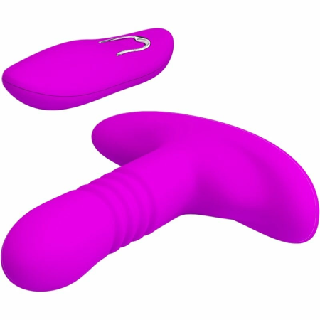 Pretty Love Heather Black Anal Plug with Up-Down Motion & Remote Control