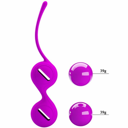 Pretty Love Tighten Up I Lilac Silicone Kegel Exercise Balls Set