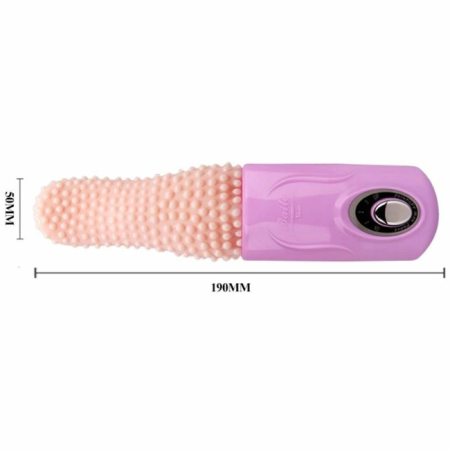 Pretty Love Smart Tongue Rotating Intimate Device USB TPR ABS Pink