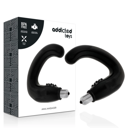 Addicted Toys Black Intimate Massager with Vibrating System TPR