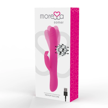 Moressa Somer Premium Multi-Rotation Silicone Intimate Machine 28cm Pink