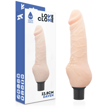 LOVECLONE Daven Self-Lubricating Intimate Device 23.8cm Silicone Black