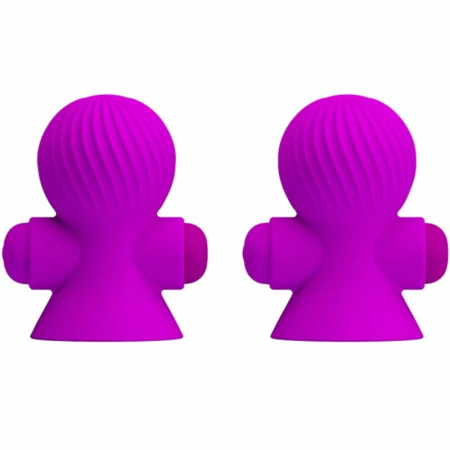 Pretty Love Nipple Stimulators 12M Lilac - Silicone, 12 Modes, USB