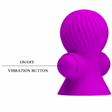 Pretty Love Nipple Stimulators 12M Lilac - Silicone, 12 Modes, USB
