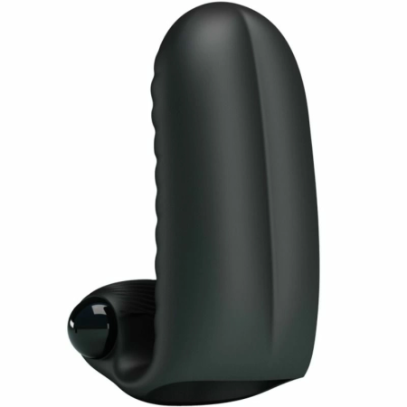 Pretty Love Abbott Black Intimate Finger Device Textured Silicone