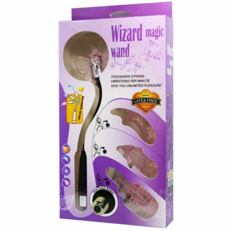 Baile Wizard Magic Wand Versatile Vibrator 4 Heads Flexible System